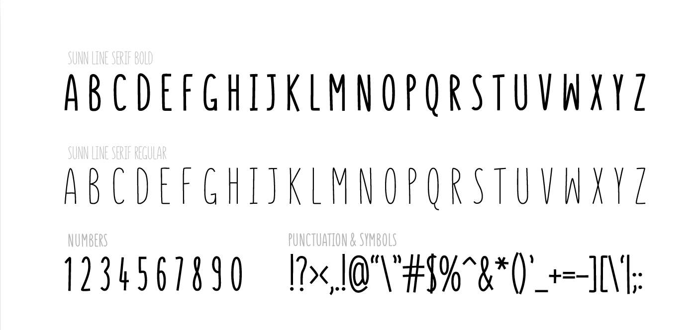 SUNN Line Free Font