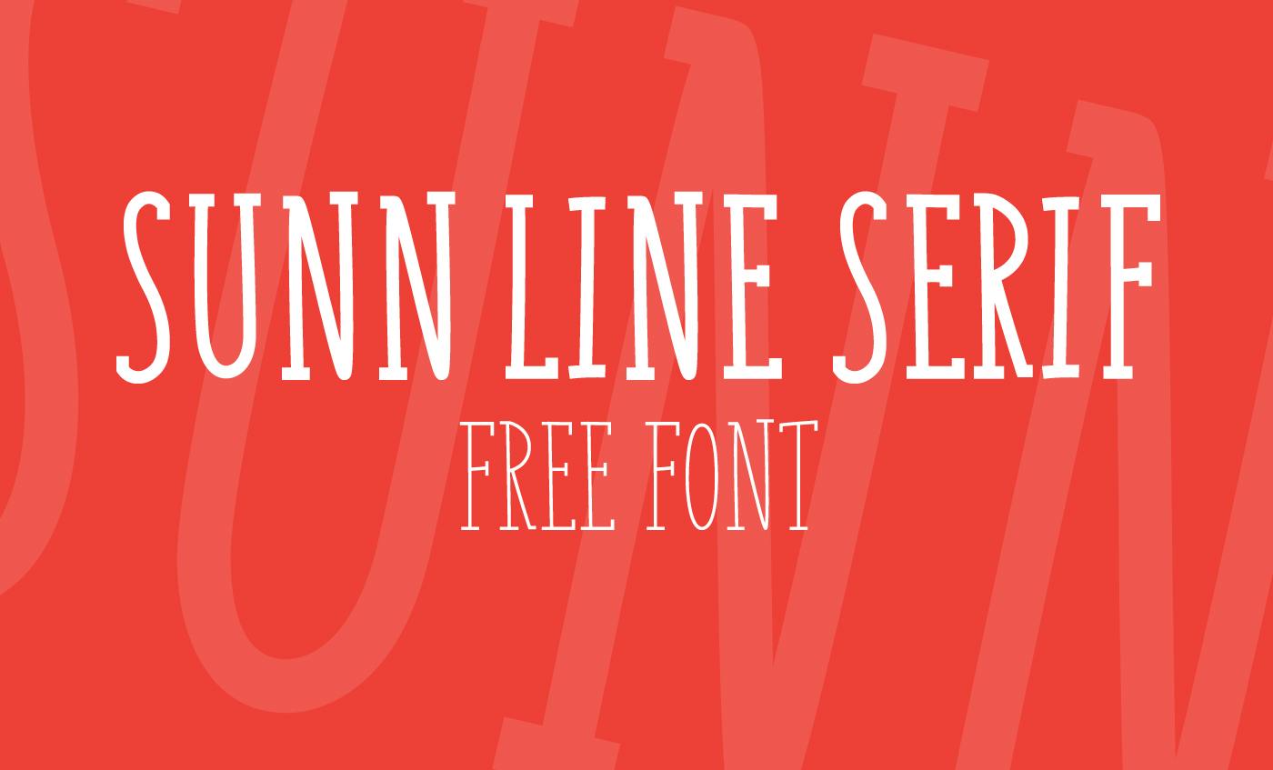 SUNN Line Serif Free Font
