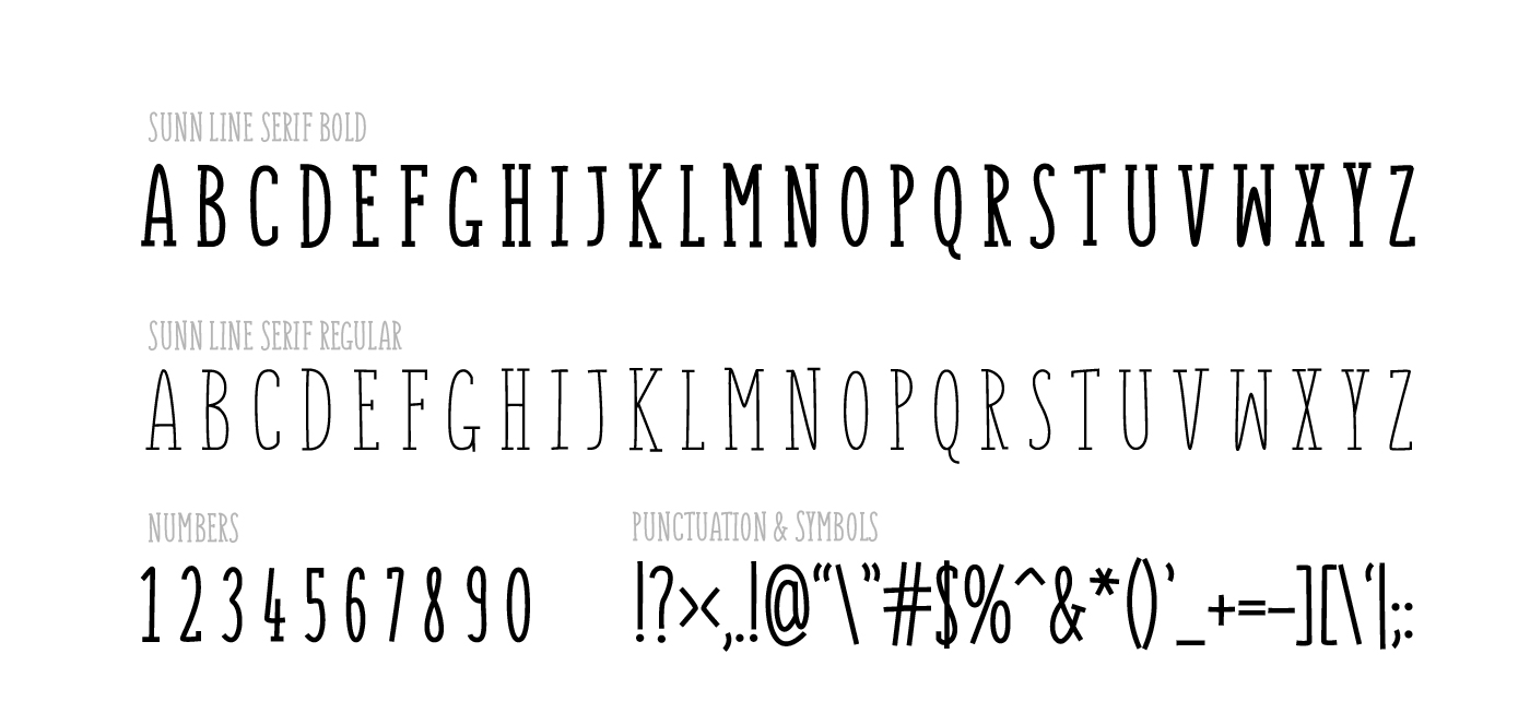 SUNN Line Serif Free Font