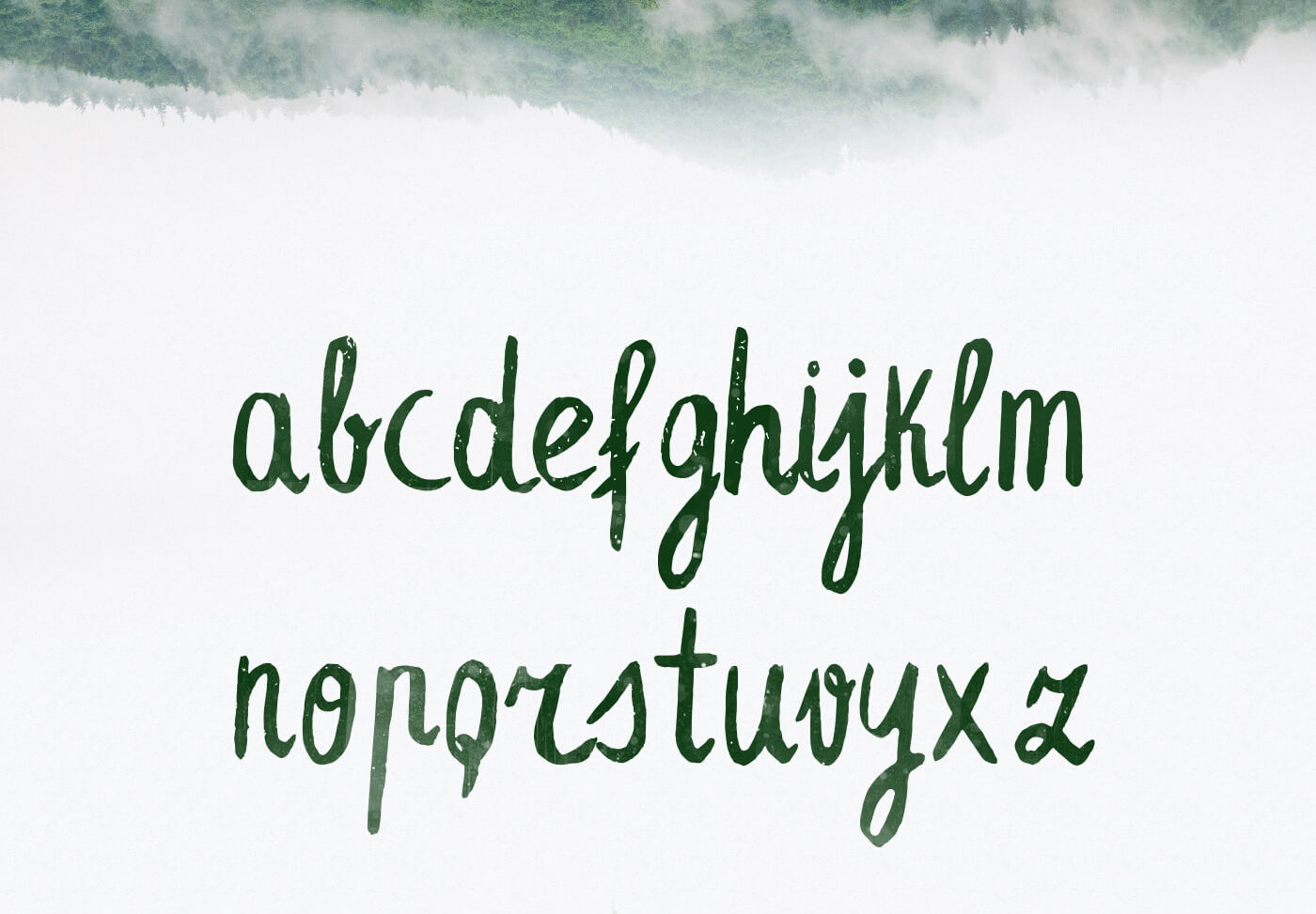 Leafy Extended Brush Font